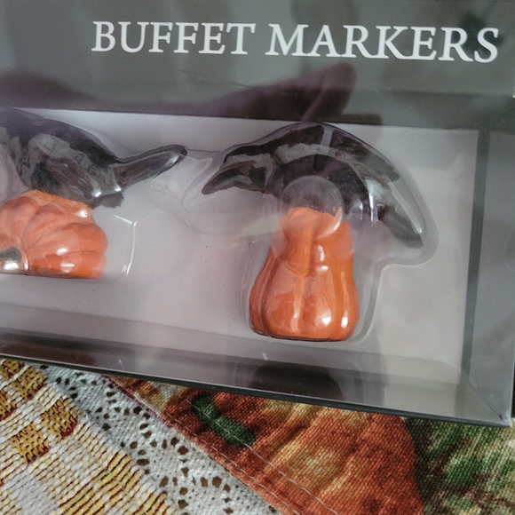 Halloween Crow Buffet Markers -Set of 4 Place Card Holders - Picture 3 of 3